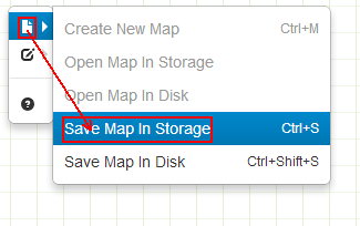 open map in storage